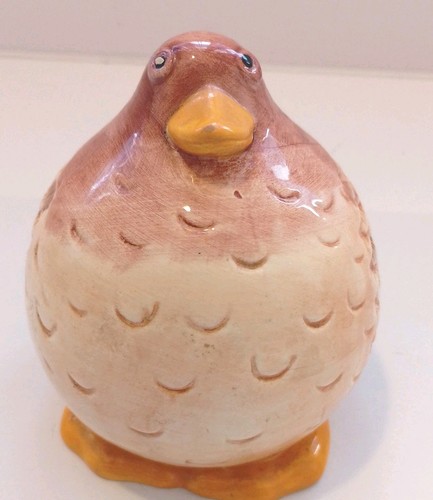 Plump ceramic chicken hen - plump, chicken/